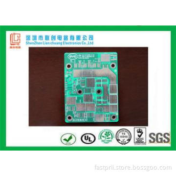 2oz finish copper fast pcb prototype 2 layer pcb white lege